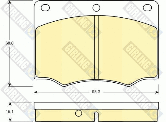 Kit de plaquettes de frein, frein à disque GIRLING 6106741