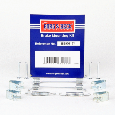 Kit d'accessoires, mâchoire de frein BORG & BECK BBK6174