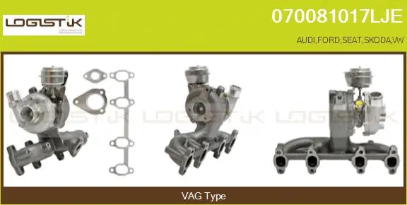 Turbocompresseur, suralimentation LGK 070081017LJE