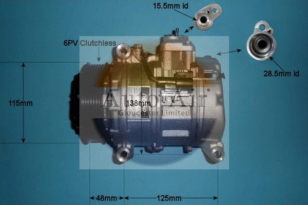 Compresseur, climatisation AUTO AIR GLOUCESTER 14-9778