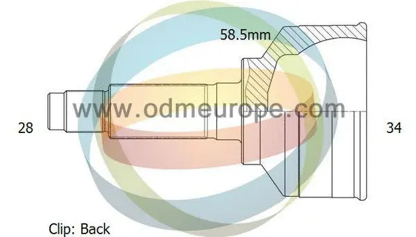 Jeu de joints, arbre de transmission 4X4 ESTANFI EST-12-161965