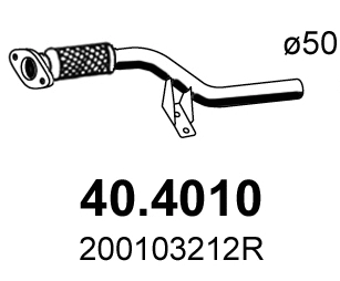 Tuyau d'échappement ASSO 40.4010