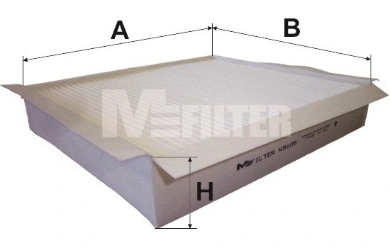 Filtre, air de l'habitacle MFILTER K 9105