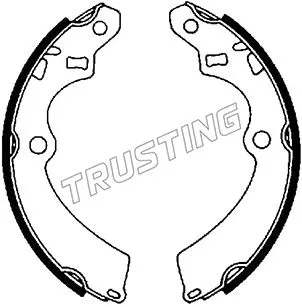 Jeu de mâchoires de frein TRUSTING 111.233