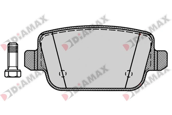Kit de plaquettes de frein, frein à disque DIAMAX N09395