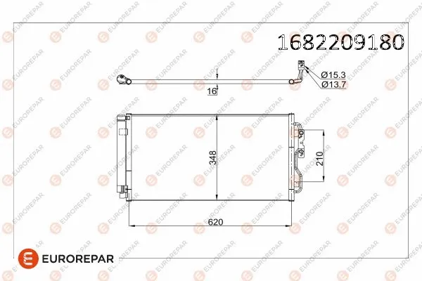 Condenseur, climatisation EUROREPAR 1682209180
