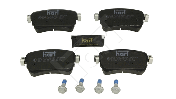 Kit de plaquettes de frein, frein à disque HART 256 516