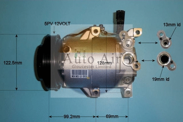 Compresseur, climatisation AUTO AIR GLOUCESTER 14-9779