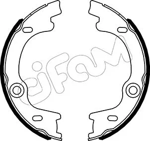 Jeu de mâchoires de frein, frein de stationnement CIFAM 153-505
