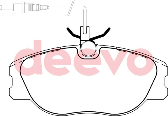 Kit de plaquettes de frein, frein à disque DEEVO BP52600