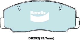 Kit de plaquettes de frein, frein à disque BENDIX-SEA DB292 MKT