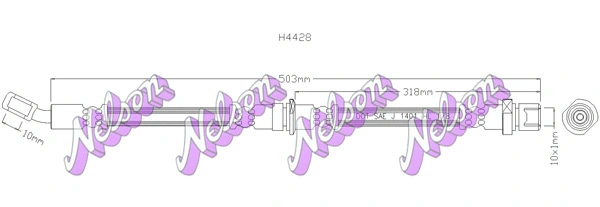 Flexible de frein KAWE H4428