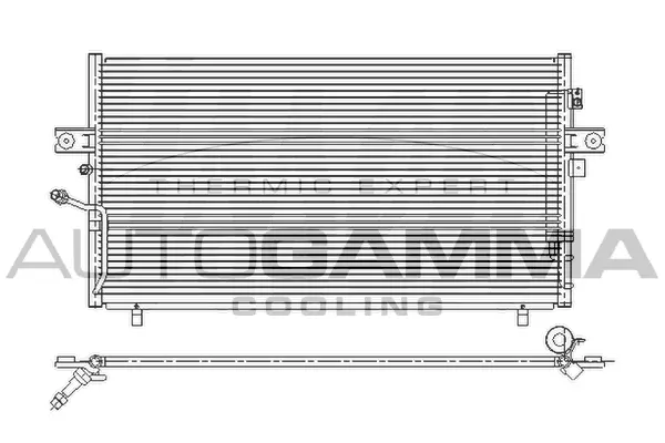 Condenseur, climatisation AUTOGAMMA 107158