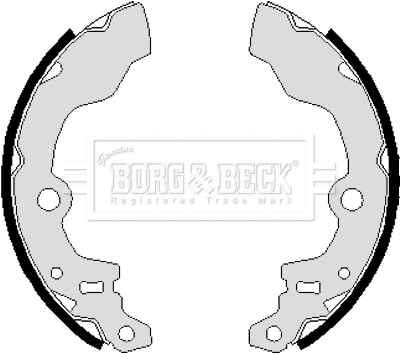 Jeu de mâchoires de frein BORG & BECK BBS6232