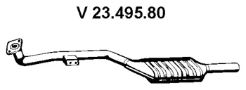 Silencieux avant EBERSPÄCHER 23.495.80