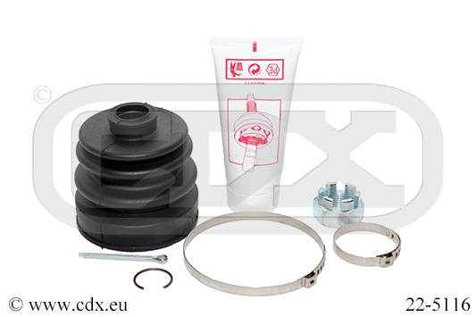 Jeu de joints-soufflets, arbre de commande CDX 22-5116