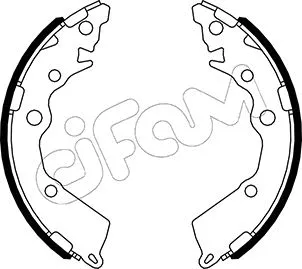 Jeu de mâchoires de frein CIFAM 153-588