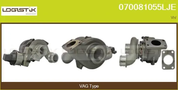 Turbocompresseur, suralimentation LGK 070081055LJE