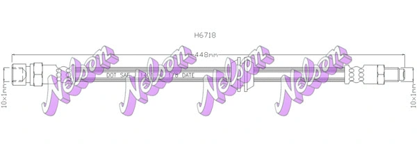 Flexible de frein BROVEX-NELSON H6718