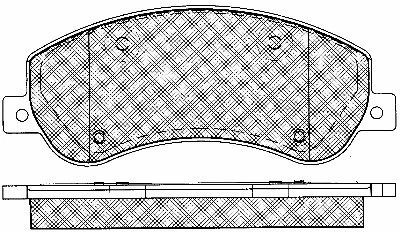 Kit de plaquettes de frein, frein à disque BSF 10986