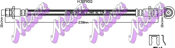 Flexible de frein KAWE H3890Q