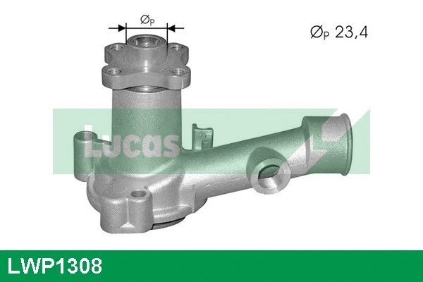 Pompe à eau, refroidissement du moteur LUCAS LWP1308
