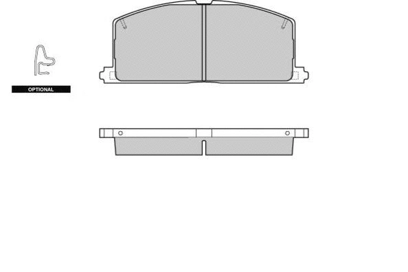 Kit de plaquettes de frein, frein à disque E.T.F. 12-0255