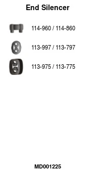 Silencieux arrière FA1 MD001225