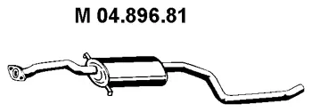 Silencieux central EBERSPÄCHER 04.896.81