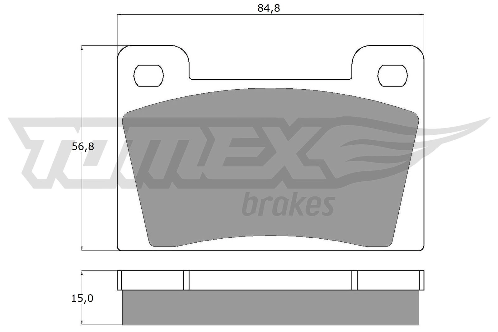 Kit de plaquettes de frein, frein à disque TOMEX Brakes TX 10-26