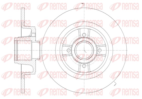 Disque de frein REMSA 6698.00