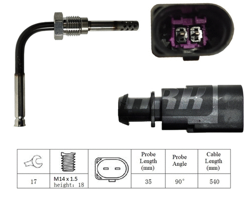 Capteur, température des gaz LEMARK LXT023