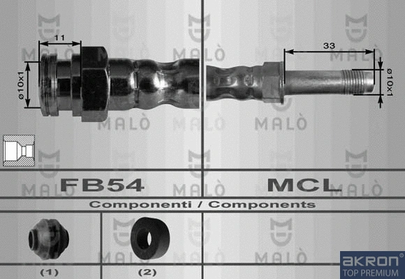 Flexible de frein AKRON-MALÒ 8924