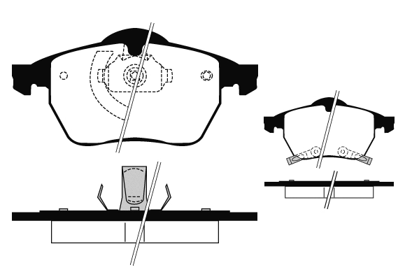 Kit de plaquettes de frein, frein à disque Technika 01333