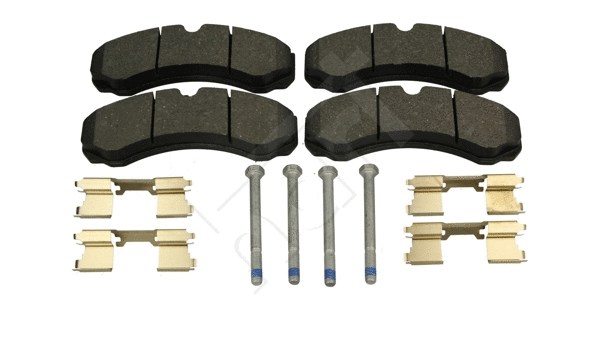 Kit de plaquettes de frein, frein à disque HART 252 324