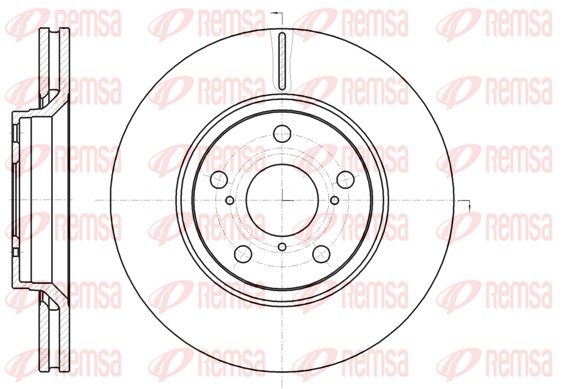 Disque de frein REMSA 61121.10