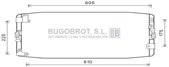 Condenseur, climatisation BUGOBROT 62-TO5586