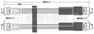 Flexible de frein BORG & BECK BBH6959