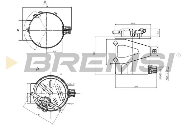 Filtre à carburant BREMSI FE0388