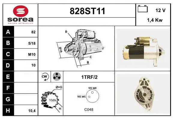 Démarreur STARTCAR 828ST11