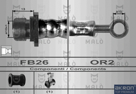 Flexible de frein AKRON-MALÒ 8476