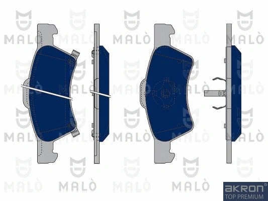 Kit de plaquettes de frein, frein à disque AKRON-MALÒ 1050302