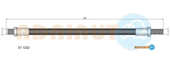 Flexible de frein ADRIAUTO 57.1202