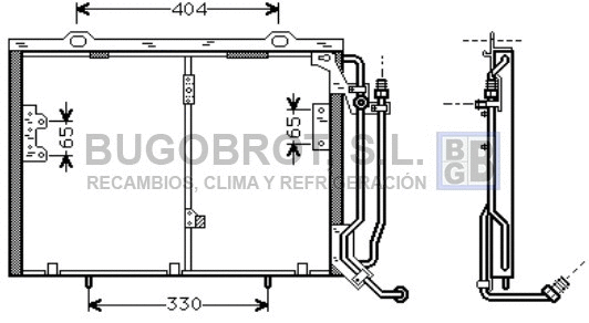 Condenseur, climatisation BUGOBROT 62-MS5245