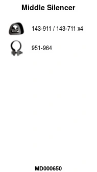 Silencieux central FA1 MD000650