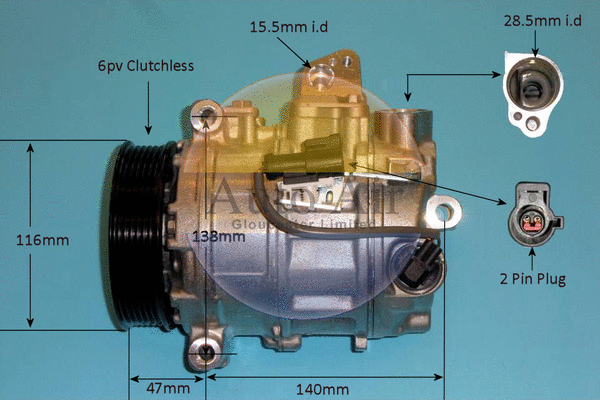 Compresseur, climatisation AUTO AIR GLOUCESTER 14-2080P