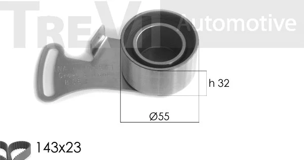 Kit de courroie crantée TREVI AUTOMOTIVE KD1170