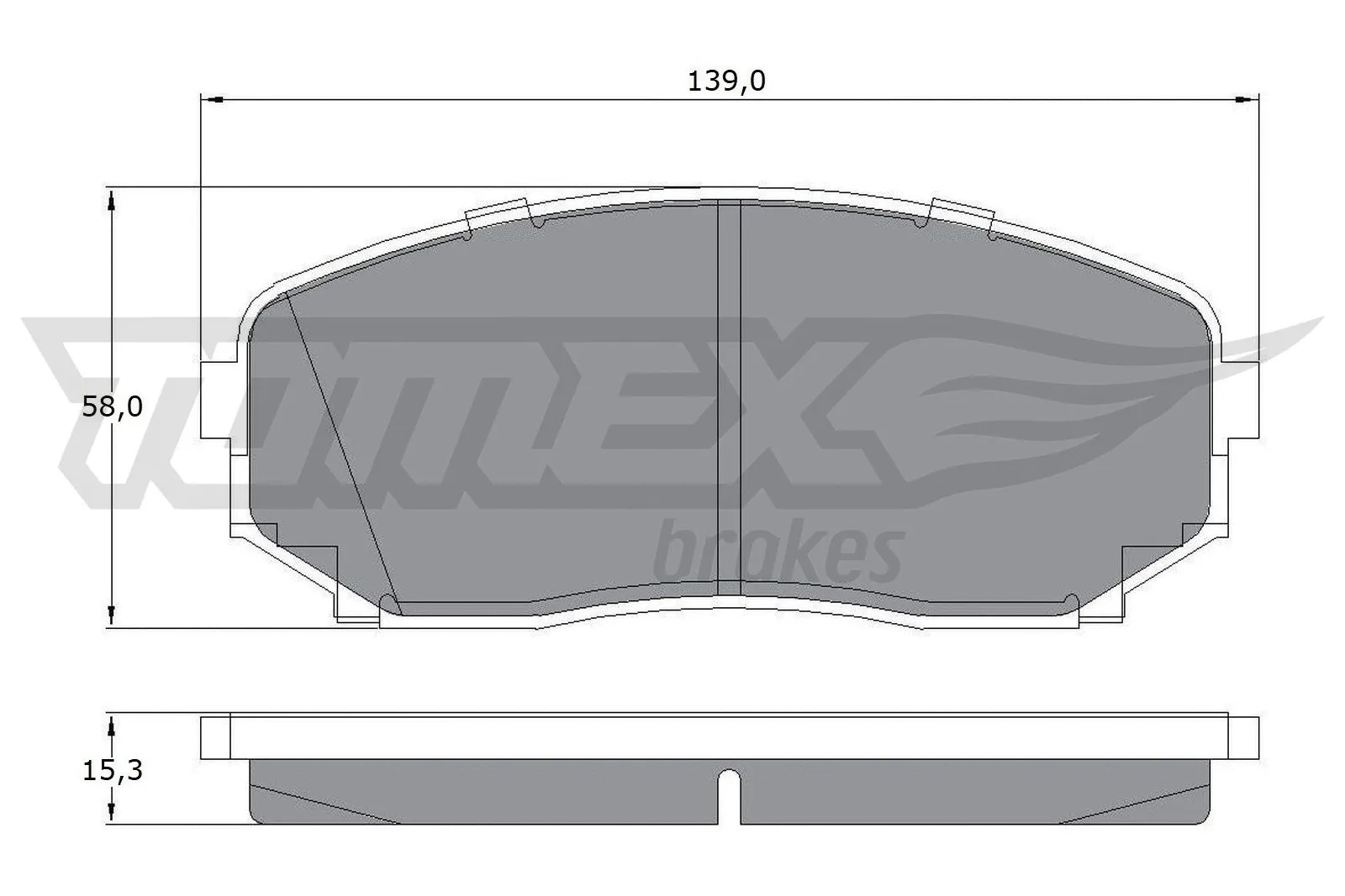 Kit de plaquettes de frein, frein à disque TOMEX Brakes TX 17-421