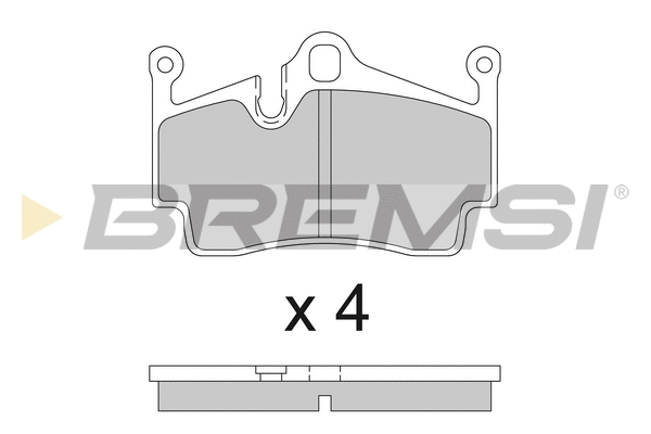 Kit de plaquettes de frein, frein à disque BREMSI BP3857