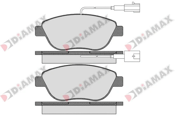 Kit de plaquettes de frein, frein à disque DIAMAX N09528